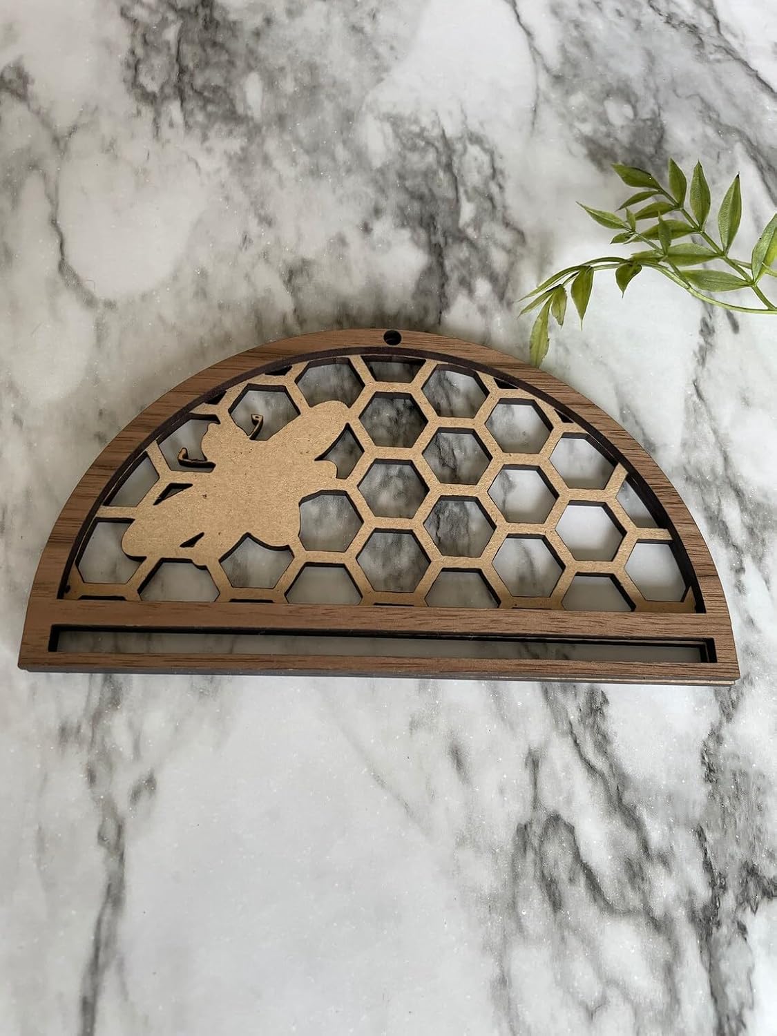 Pack of 2 Wooden MDF Macrame Blank Mandala Frames | Half Circle Craft Findings for DIY Crochet, Resin & Wall Hanging Art (6x4 Inch)